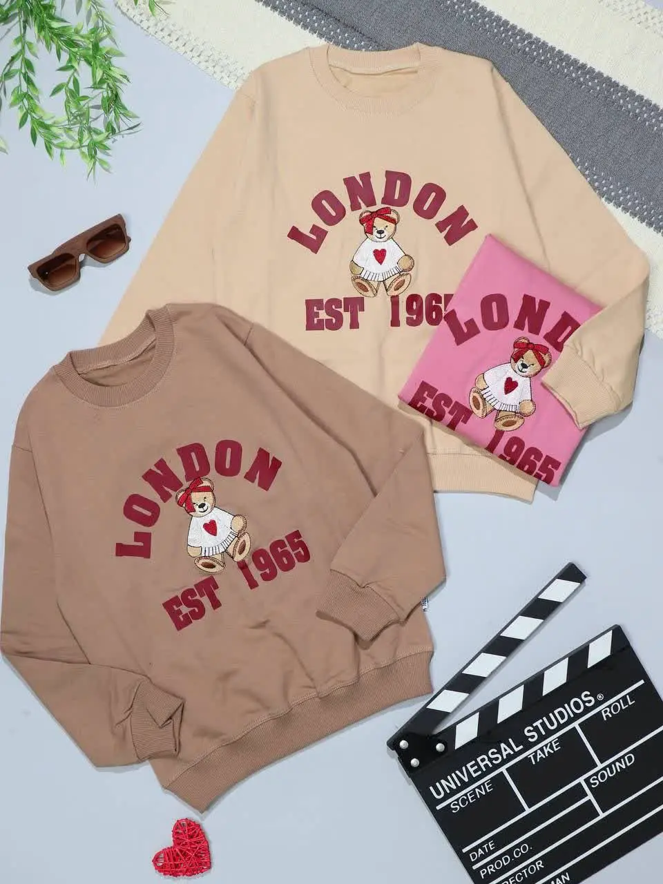 👫بلوز تک دخترانه گلدوزی خرس...