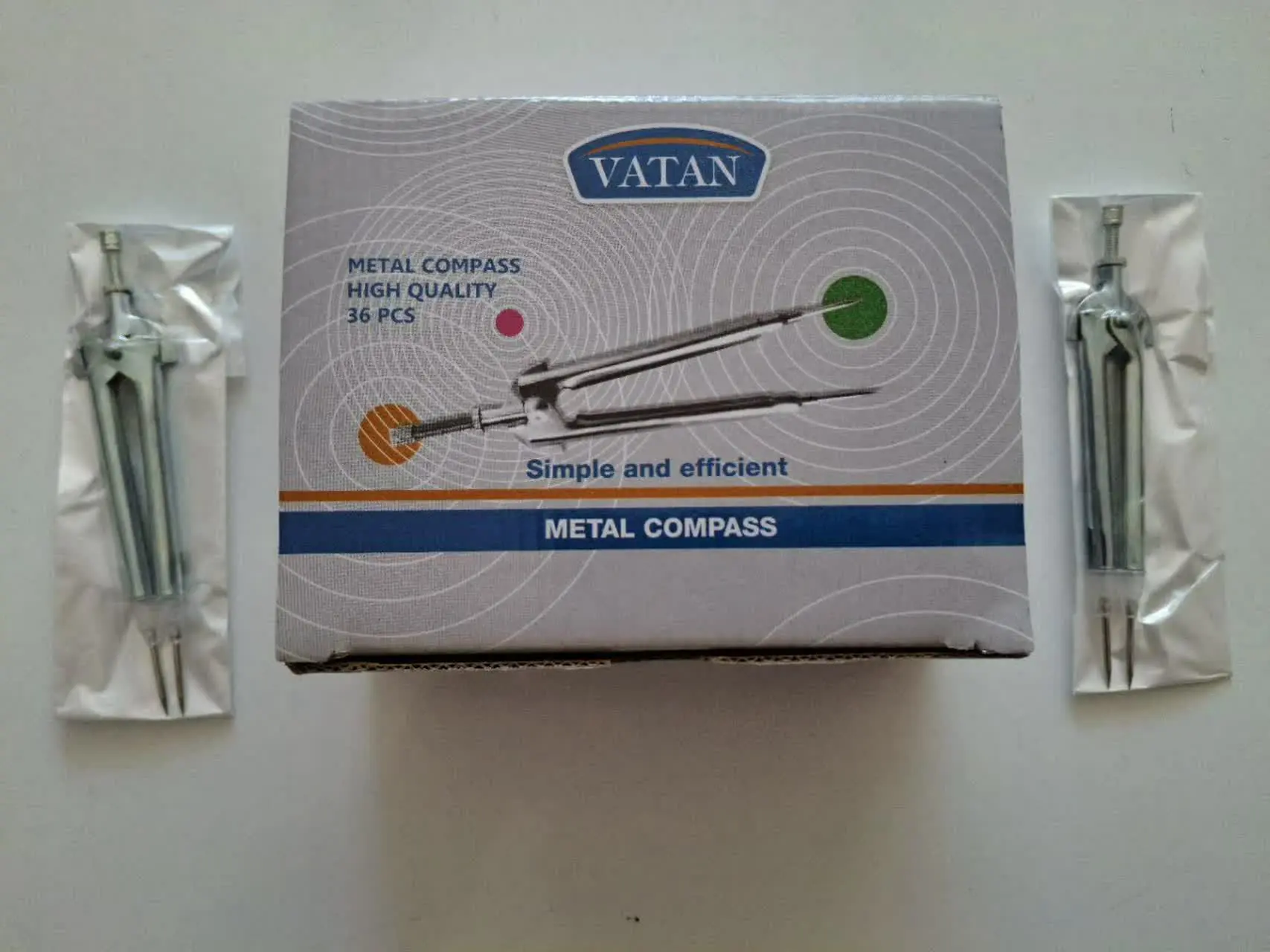 پرگار وطن سرقلم دار فلزی