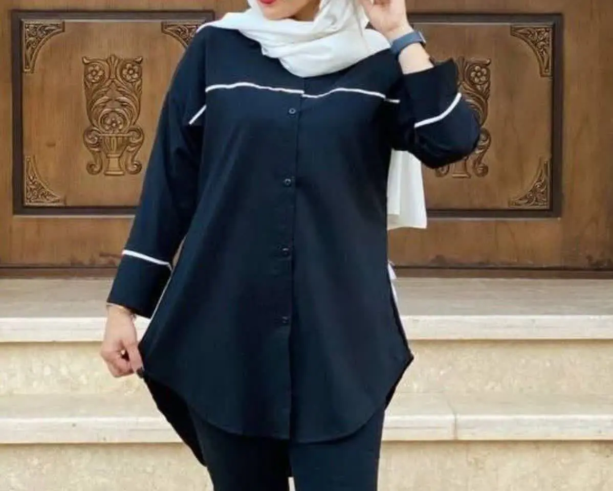 ❤️نام: مانتو مدل آنالیزا🏴 ((ویژه محرم)) 🏴
