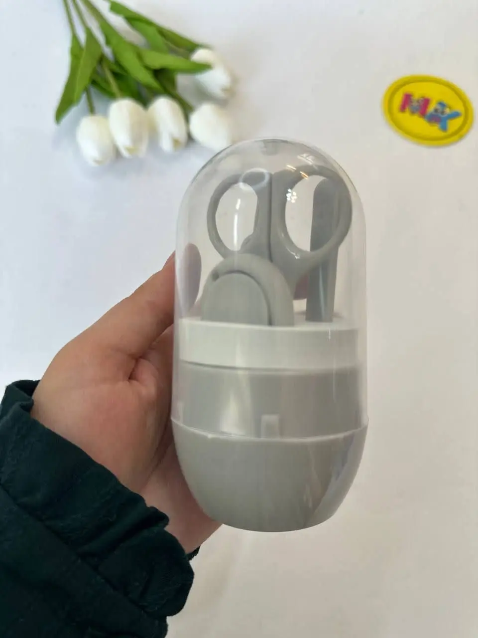 ست ناخنگیر تخم مرغی جعبه‌ای نوزادی و کودک کد ۳۶۰۰۴ 
