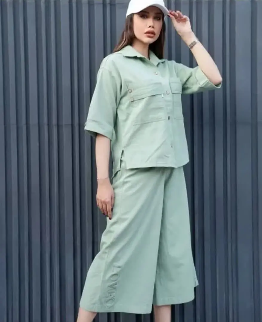 🌼کت و شلوار واید خارجی👌