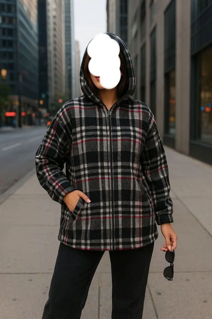 💥هودی پشمی جلو زیپ 😍