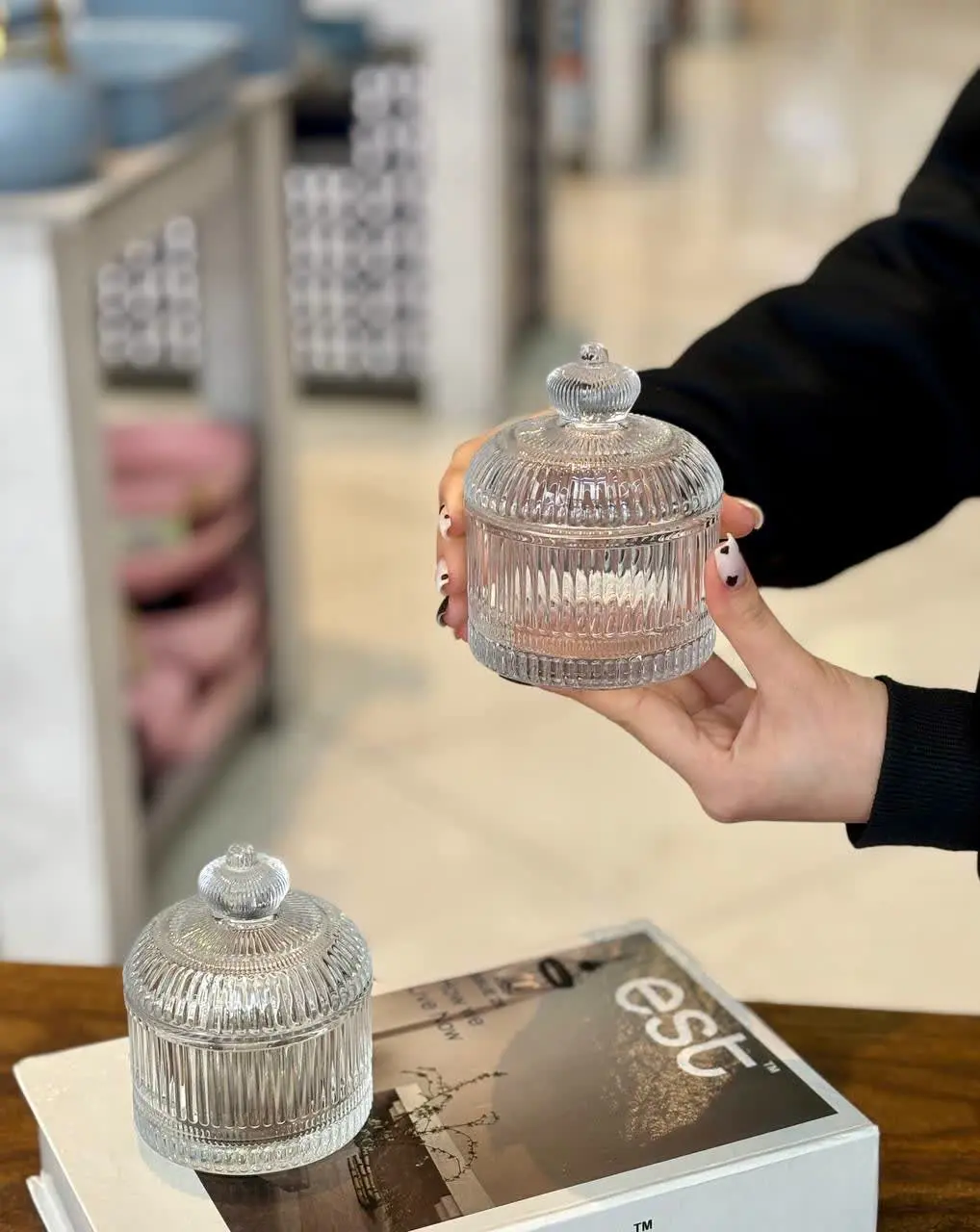 شکلات خوری شیاردار Deli Glass