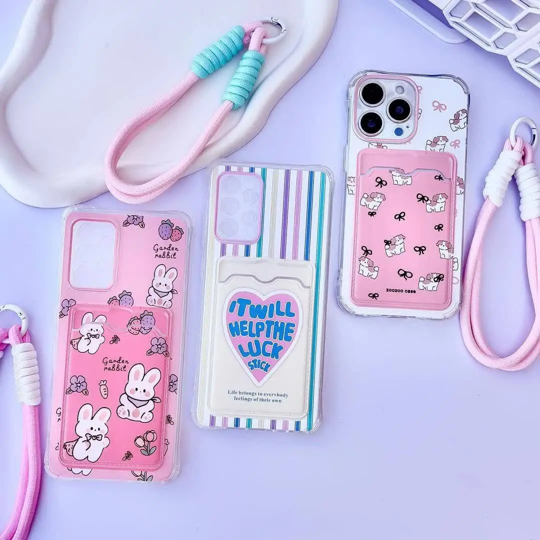 📱مدل قاب: قاب جاکارتی عروسکی با بند آویز ست مخصوص انواع #سامسونگ #شیائومی 
