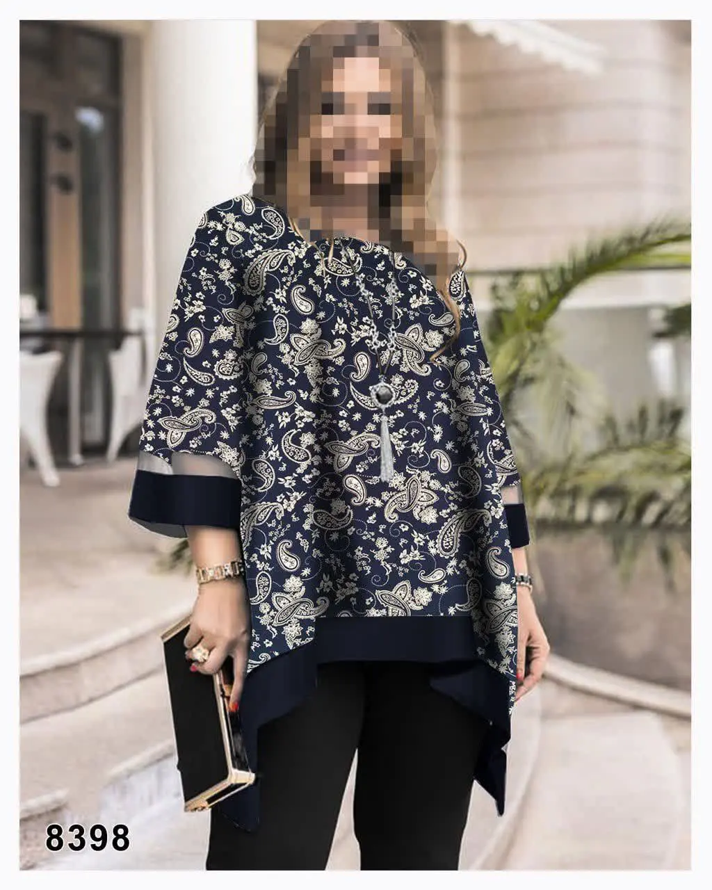 تونیک مجلسی یقه گرد