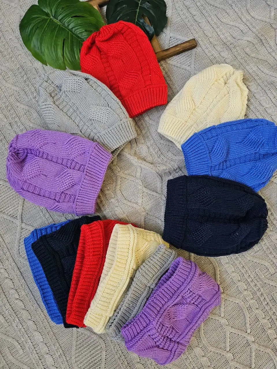 کلاه و شالگردن رینگی ساده
