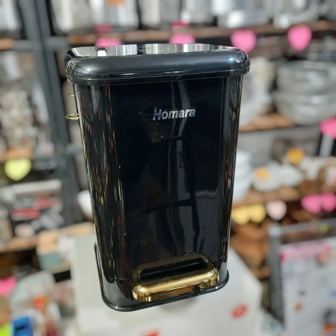 #سطل زباله ۲ جداره همارا پدال دار🍓 مخزن دار (۲۰ لیتر) 
