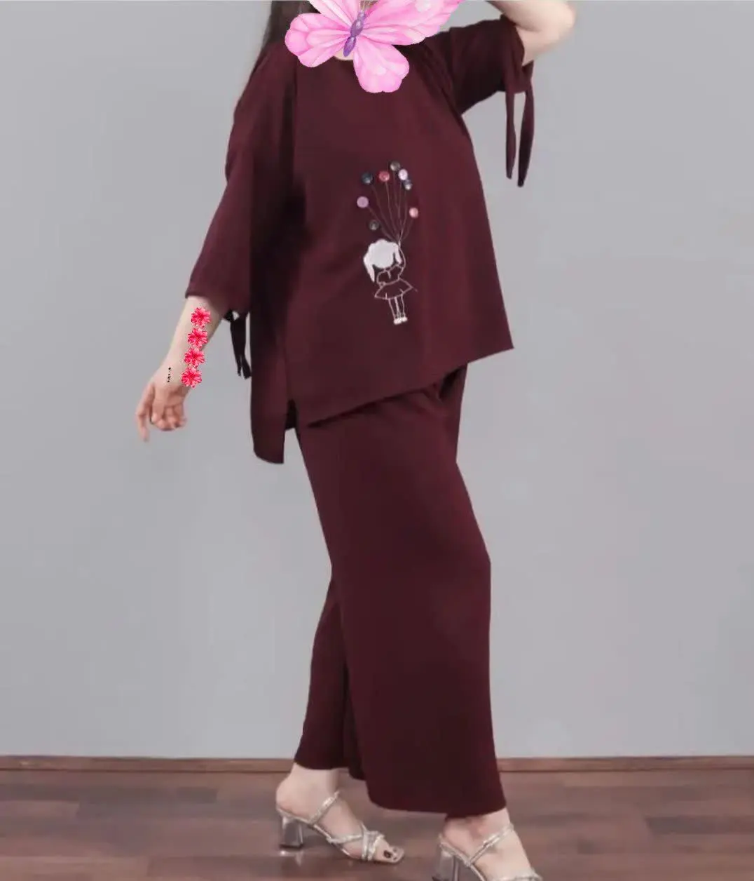 👚نام: ست بلوز شلوار ابروبادی ۱۳۰۷
