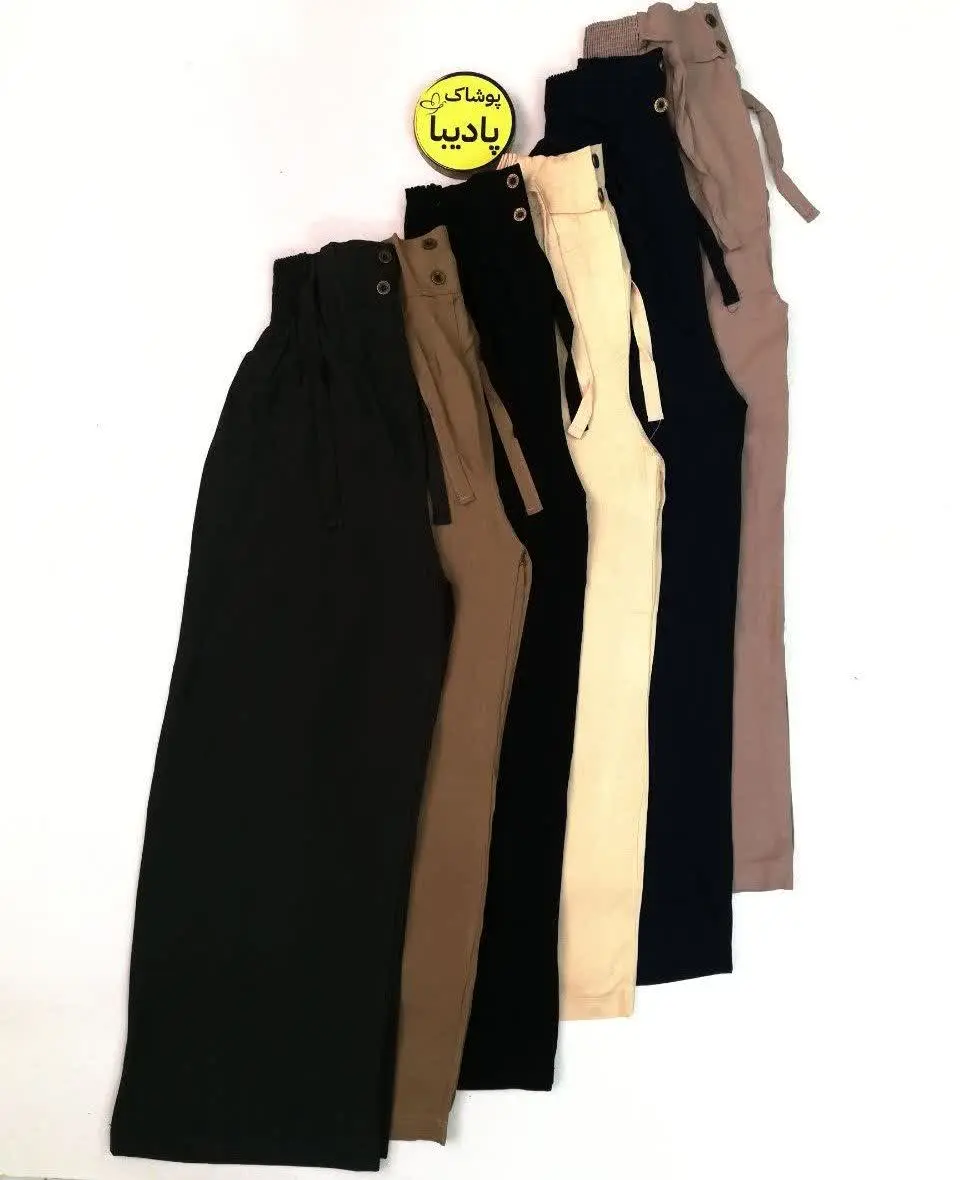 💎شلوار بگ کمر کش پارچه نخ ب...