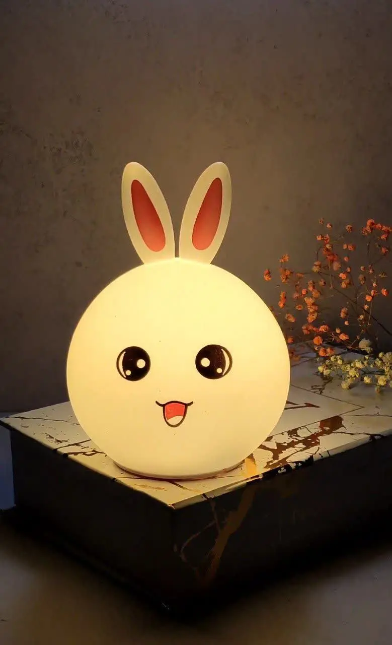 چراغ خواب سیلیکونی خرگوش تپ...