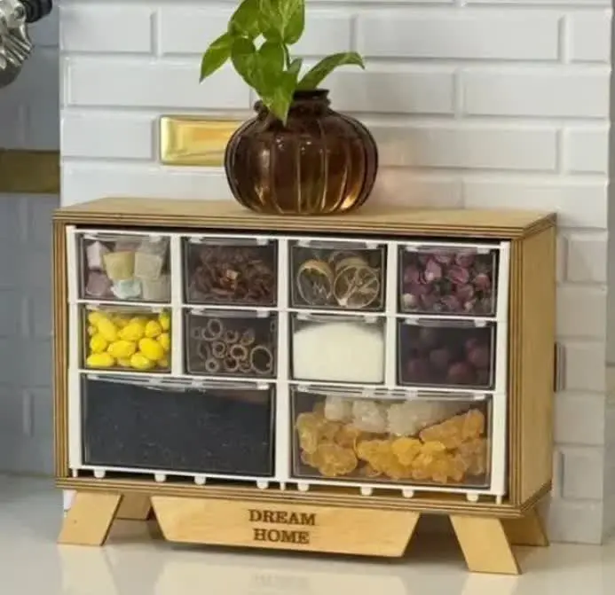 🌸باکس ادویه ۱۰ کشو بزرگ🌸