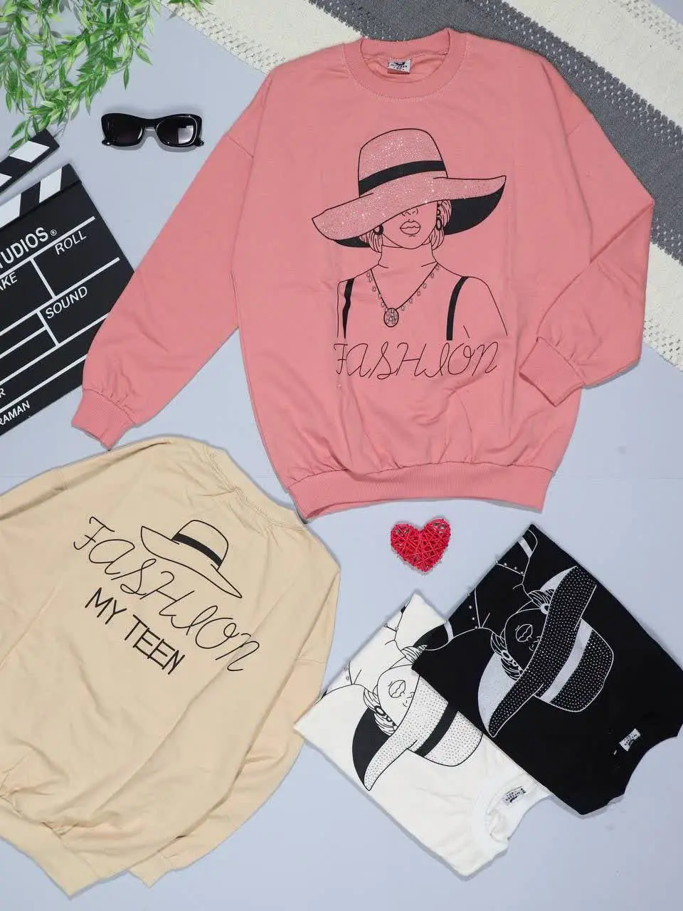 👫بلوز تک دخترانه چاپ بانو ک...