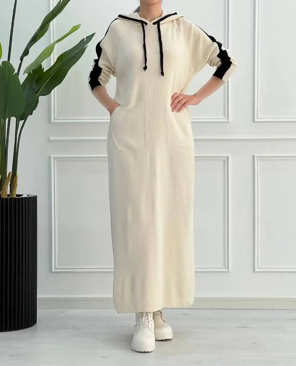 ⚜️لانگ بافت کلاهدار برند AX
