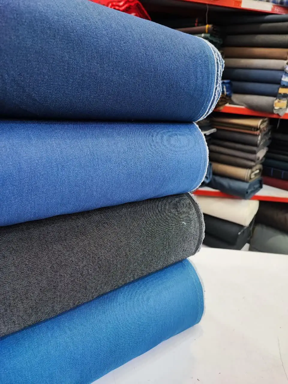 ⭐️جین لی ضخیم رنگبندی شارژشد😍
