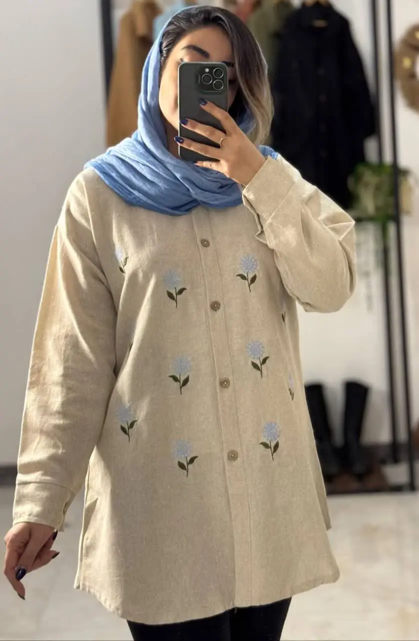 🖋نام: شومیز مانتویی قاصدک
