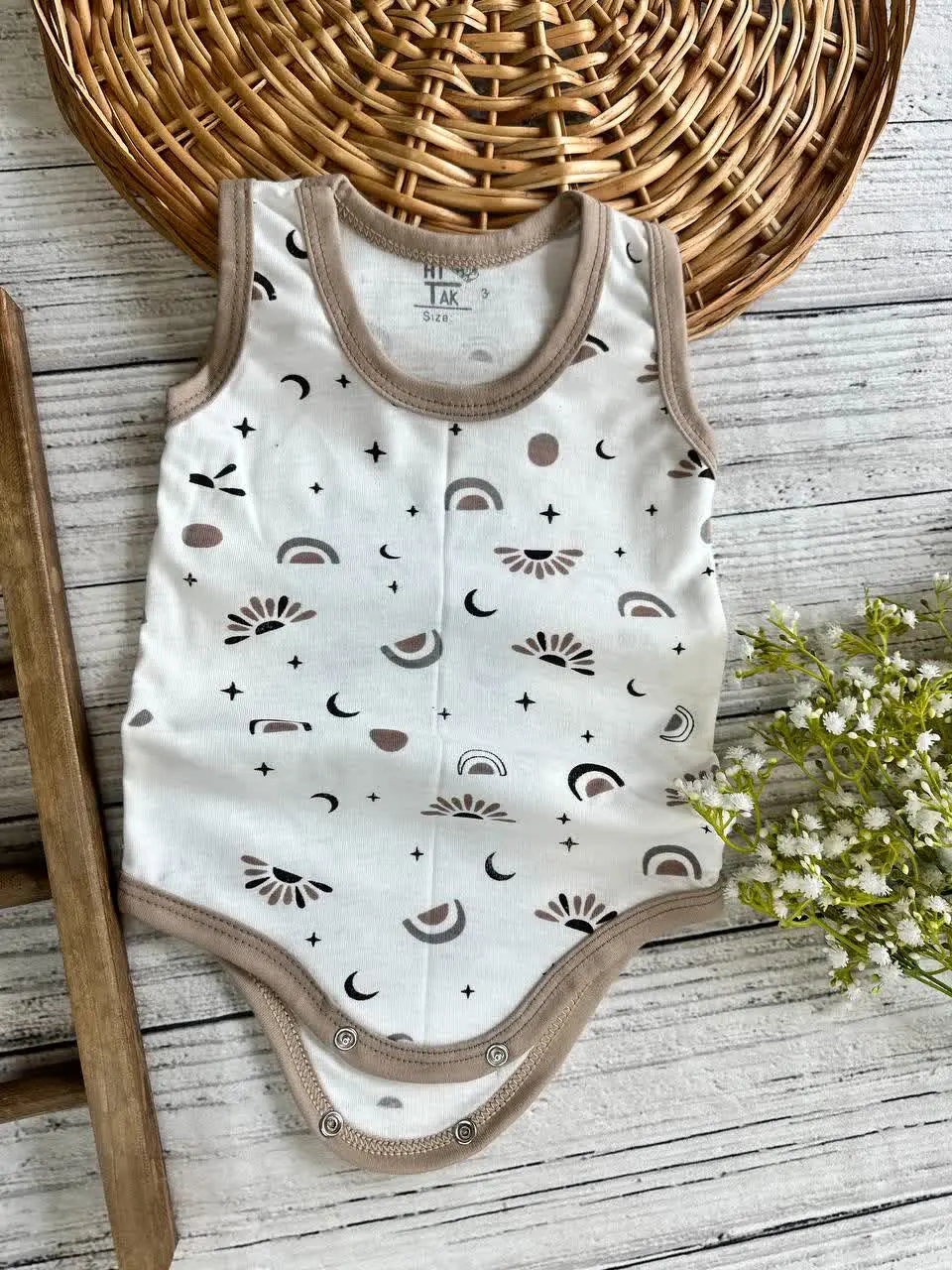 بادی زیردکمه طرح خورشید نوزادی و کودک کد ۱۱۸۰۷۷ 
