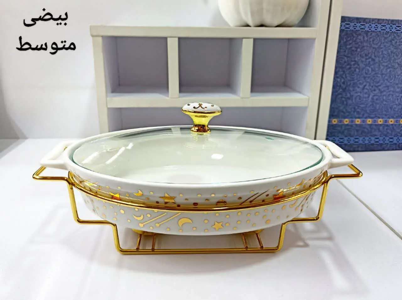 سوفله چینی بیضی متوسط ماه و ستاره
