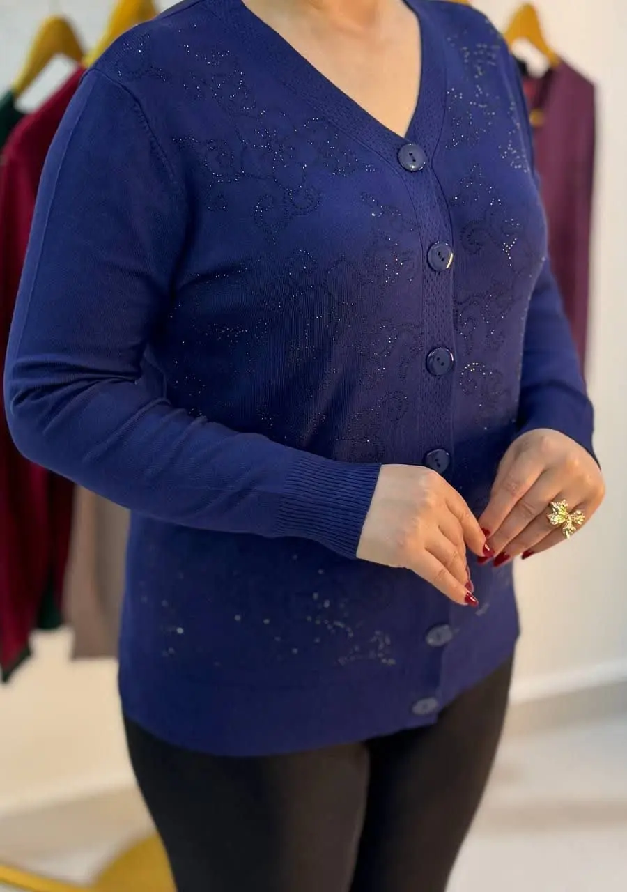 ژاکت بافت گپ نگین کار شده❤️