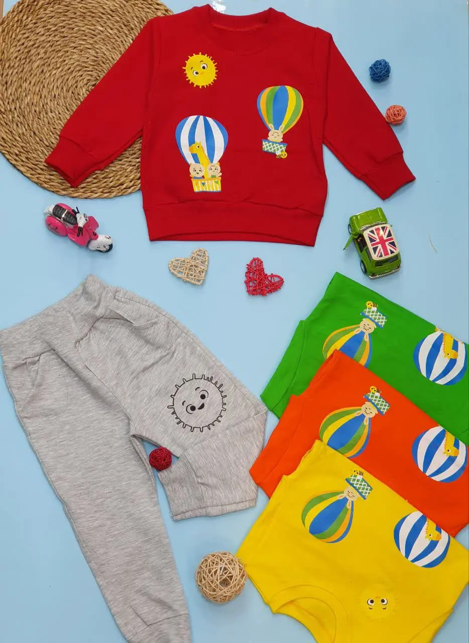 👕بلوز شلوار دخترانه بالن
