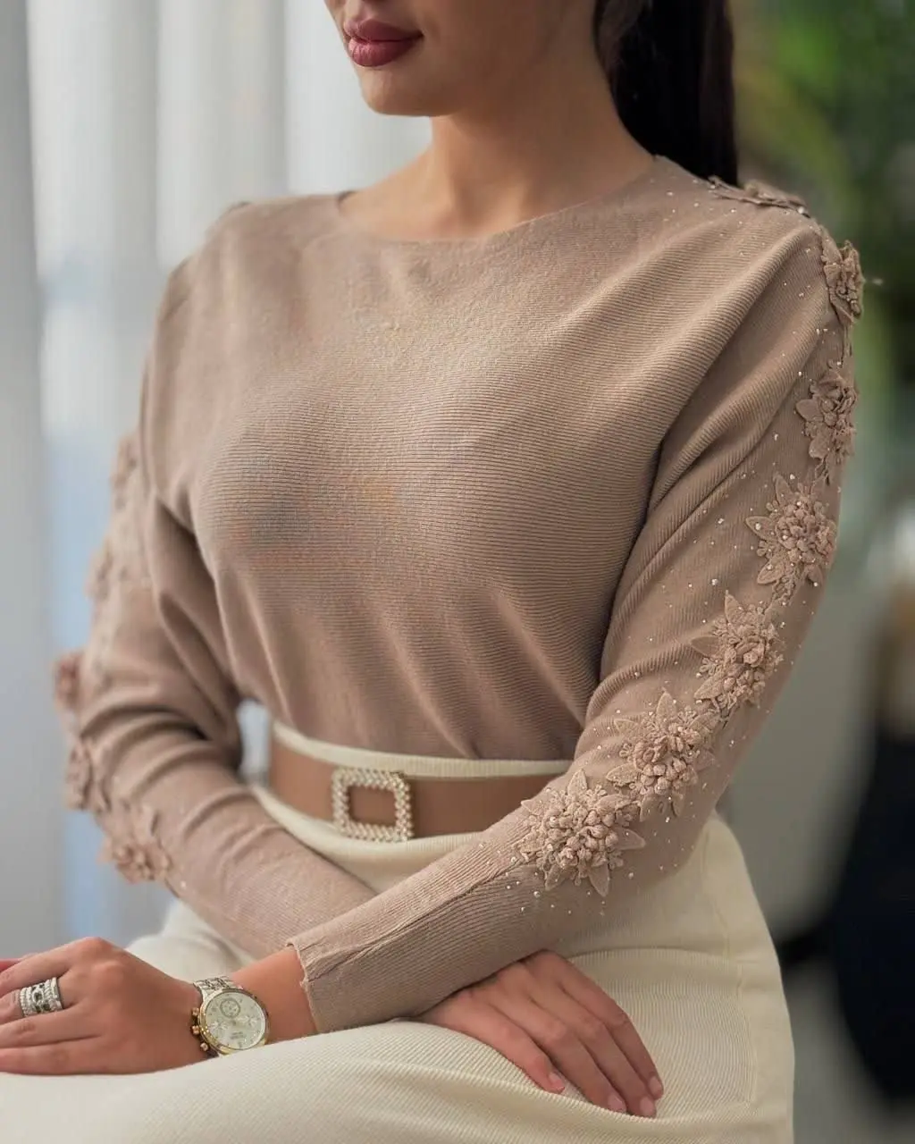 🥰 یه #بلوز #گپ گرم دار باکیفیت و شیککک و #مجلسی و خاصصص داریم براتون 😊
