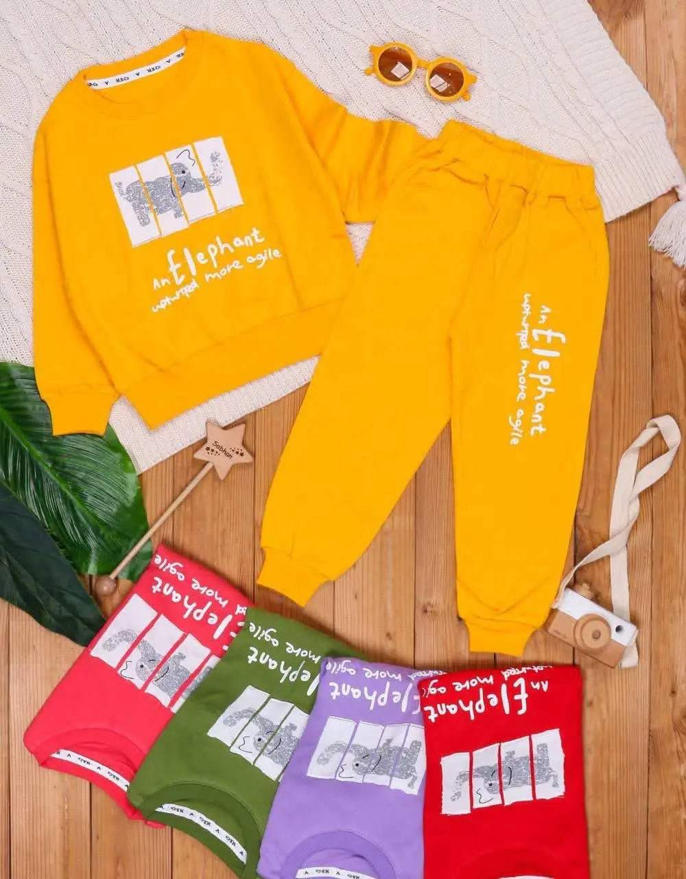 🎄 بلوز شلوار دمپاکش چاپ فیل...