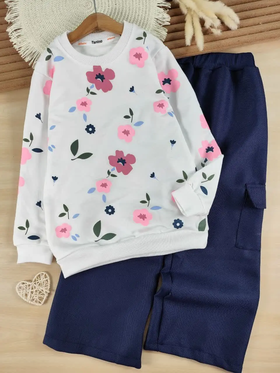 بلوز و شلوار گل های آبرنگی