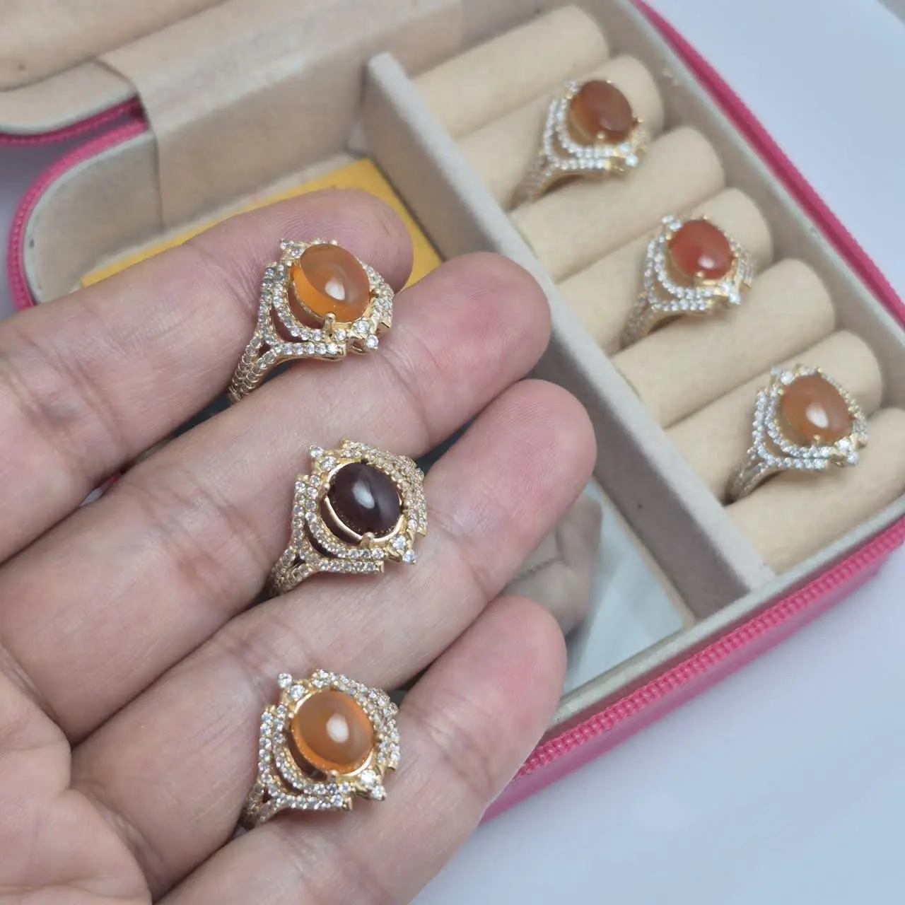 شارژ انگشتر عقیقیمن طرح جدید 😊