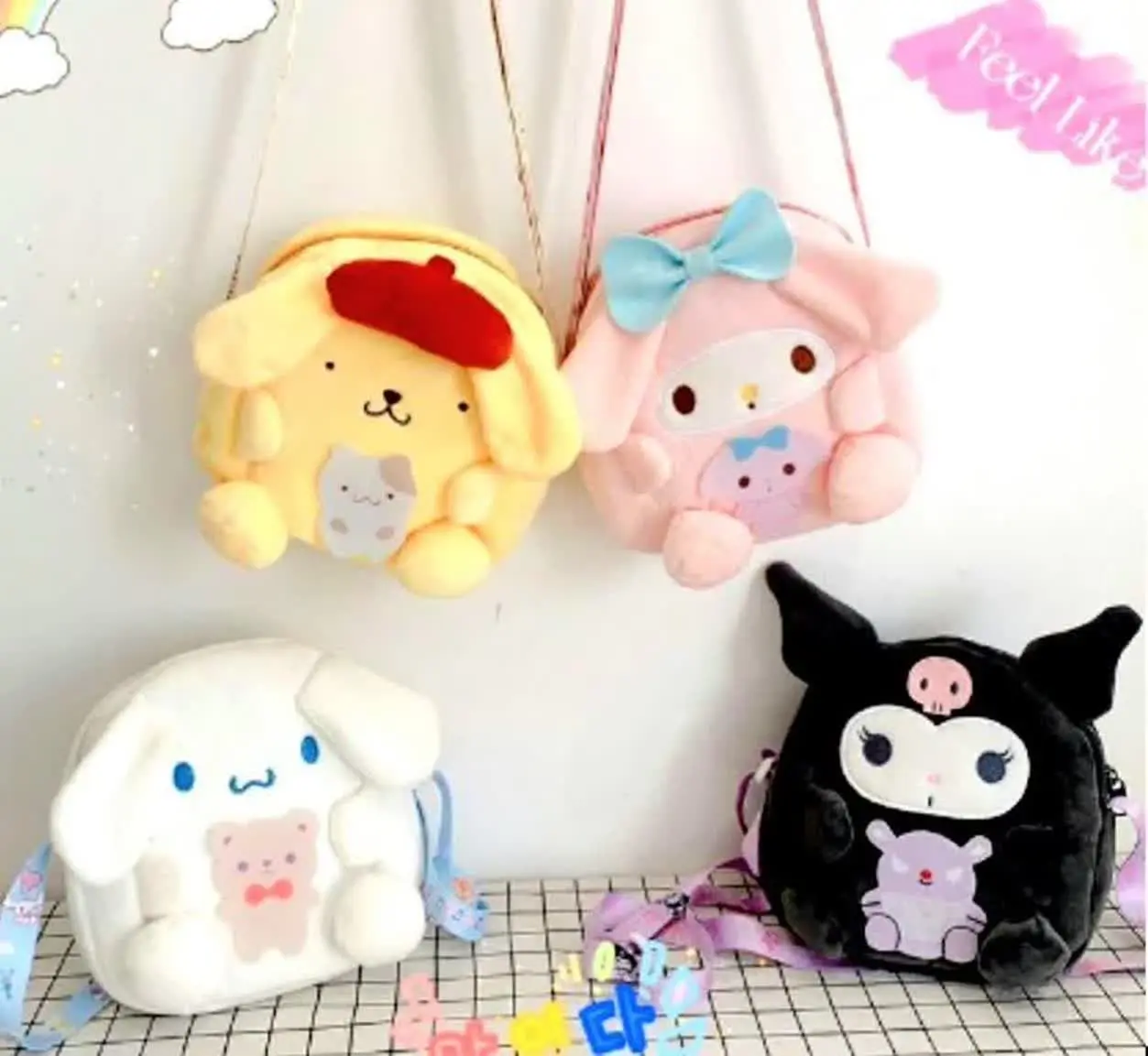 کیف رودوشی (رنگ زرد وسفید) 
