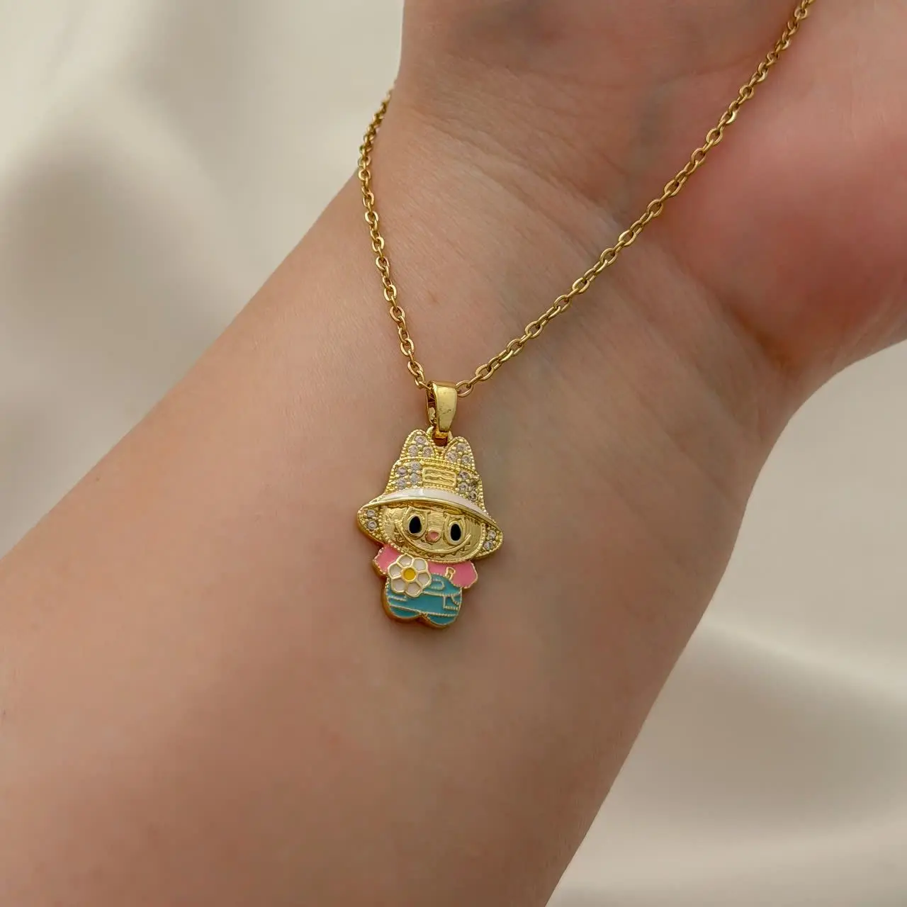 گردنبند استیل لبوبو کد ۲۹۷۰