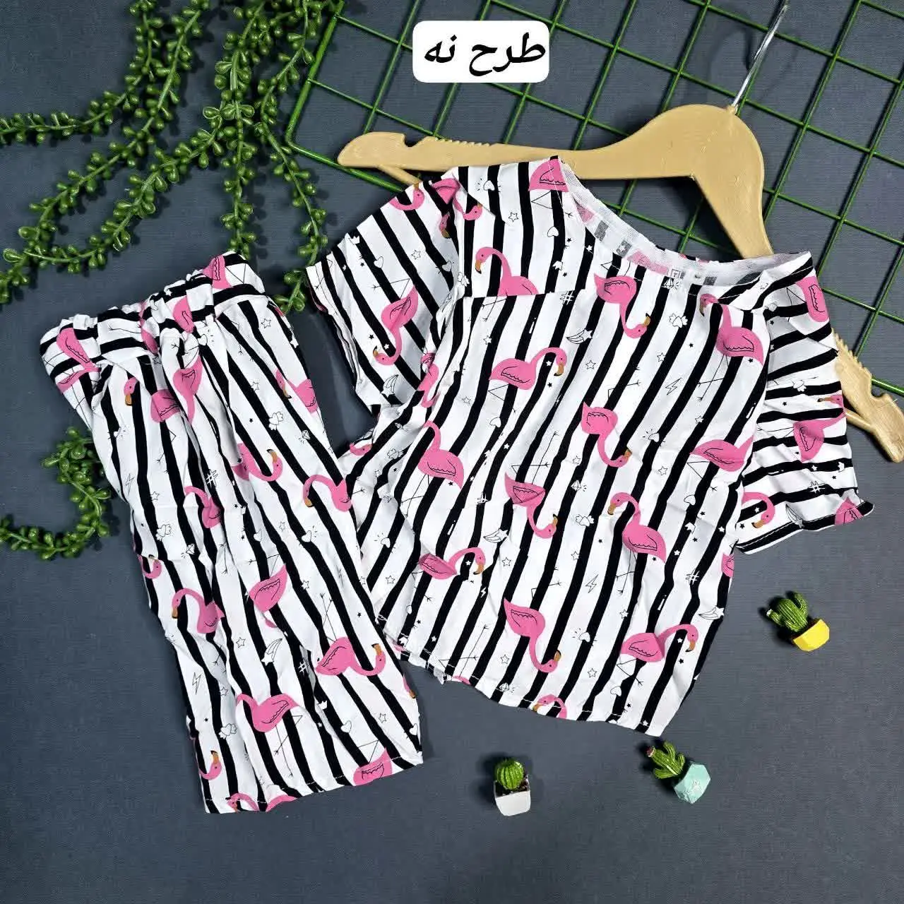 👚 نام: ست بلوز شلوارک دخترانه نخی
