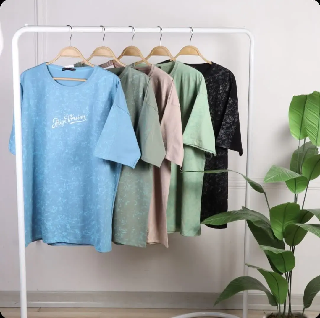 🌱تیشرت لانگ زنانه طرح سنگشور🌱
