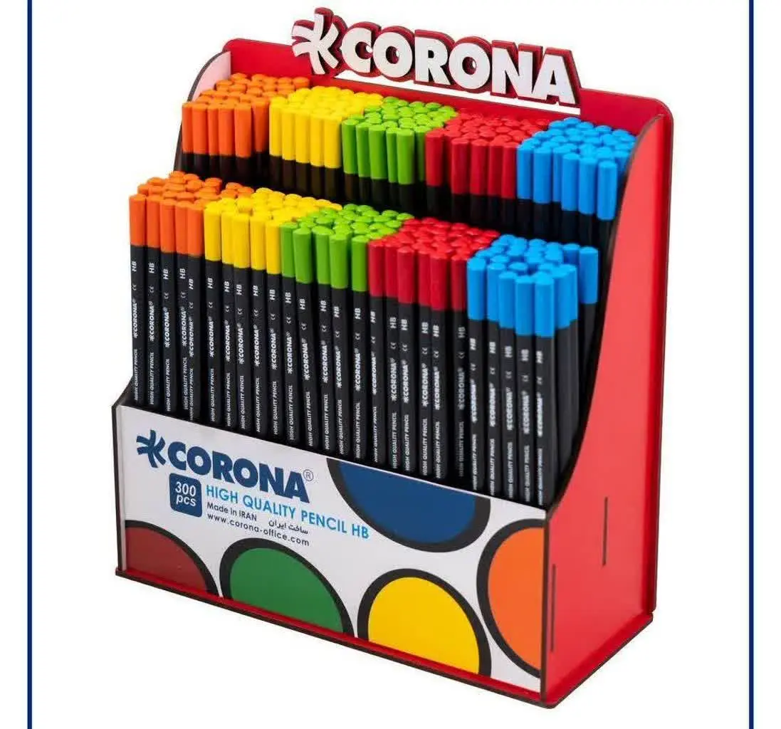 📉 مداد مشکی سه گوش کرونا ✅