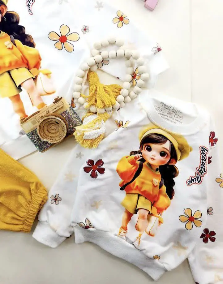 بلوز شلوار دختر نارنجی
