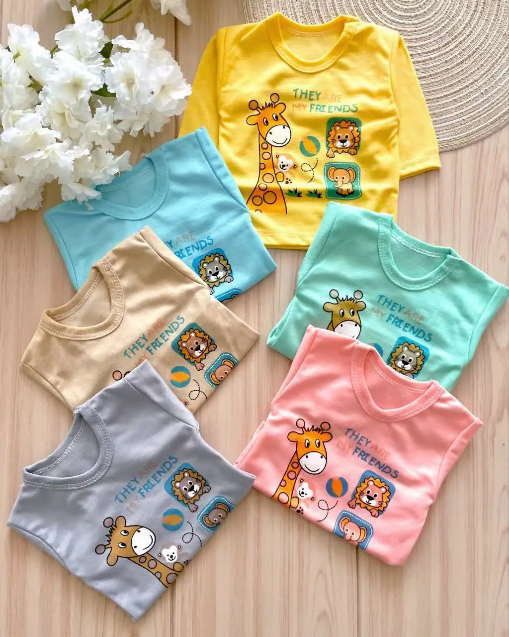 بلوز استین بلندزرافه و دوستان
