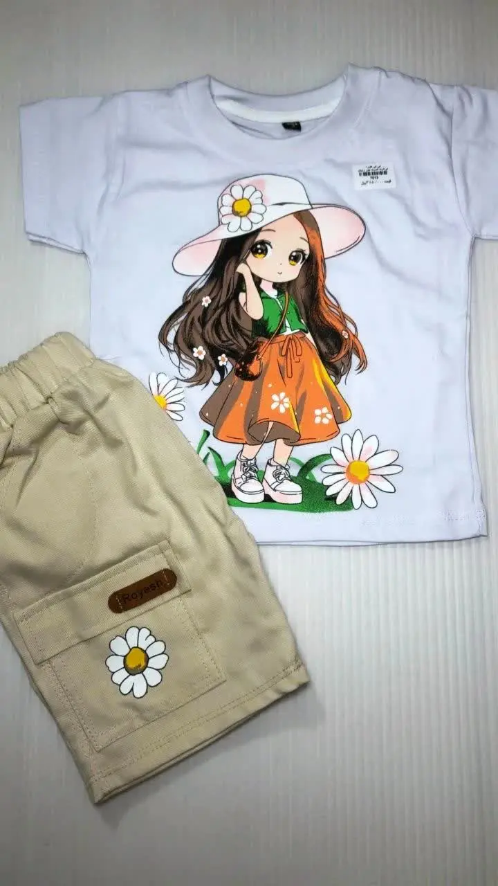 تیشرت و شلوارک دخترونه نایس