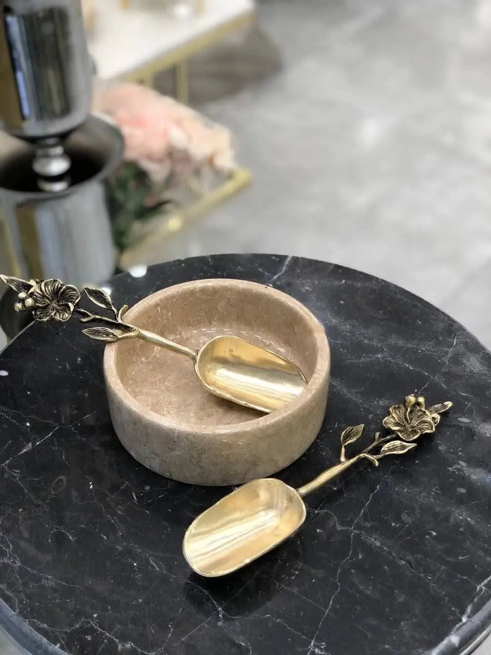 قاشق آجیل خوری تمام فلزی