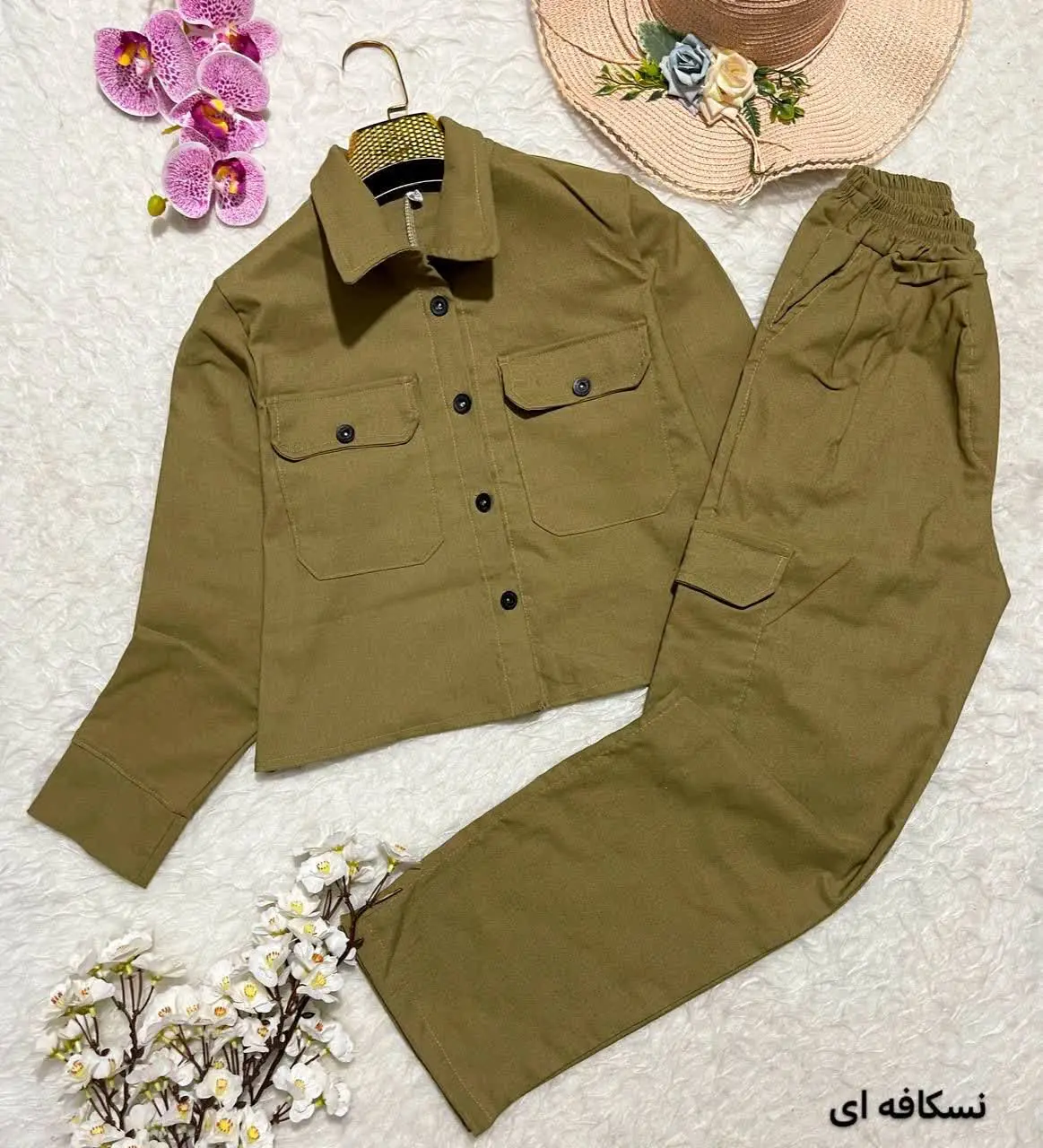 نام: ست نیم تنه و شلوار کارگو
