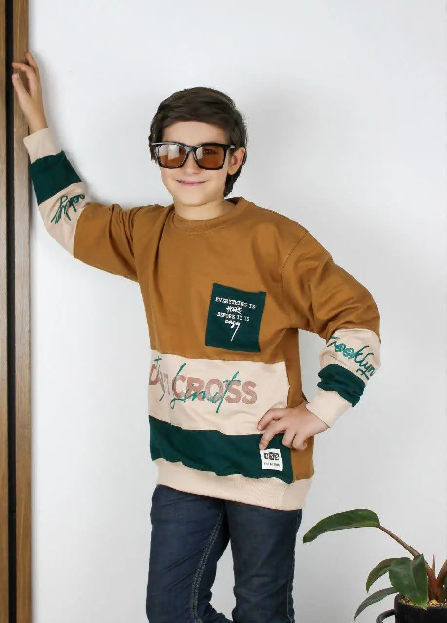 🍀بلوز تک لانگ پسرانه🧑