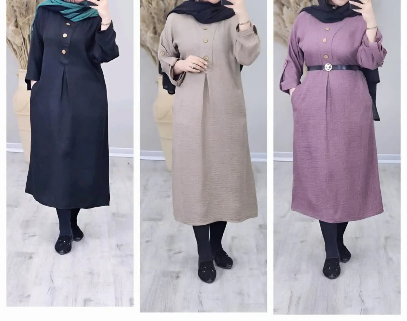 🛍نام: پیراهن کفتان شانتون🍃
