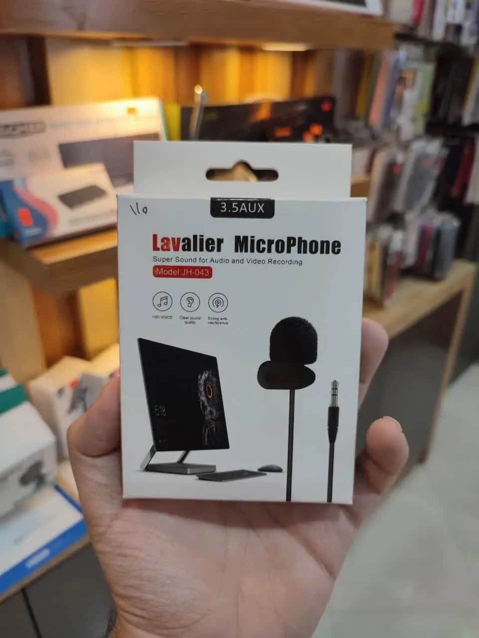 میکروفن یقه‌ای lavalier🎤
