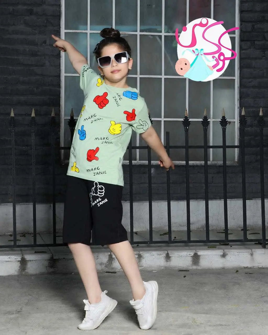 🔮ست تیشرت شلوارک طرح فینگر🔮
