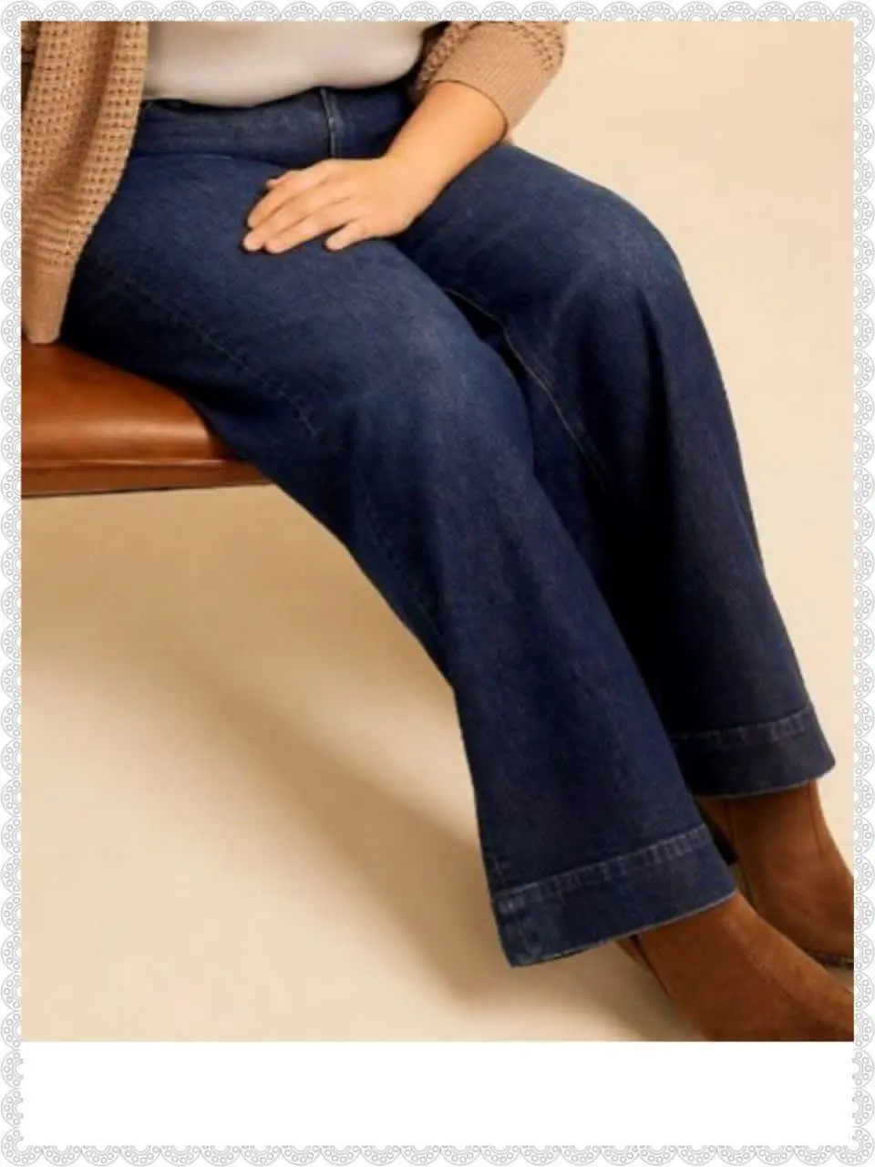 شلوار جین واید سایز بزرگ
