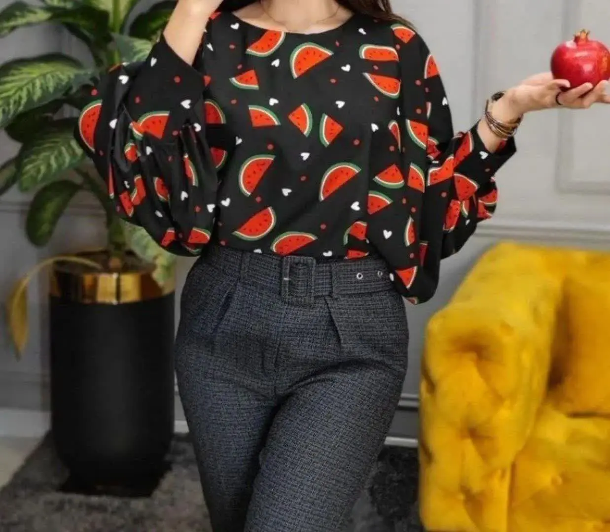 ❤️نام: شومیز کیمونو قواره دار ((*یلدایی*)) 
