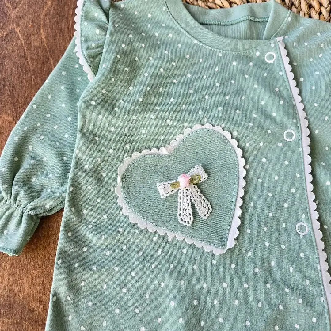 سرهمی قلبی سبز پرنسس 
