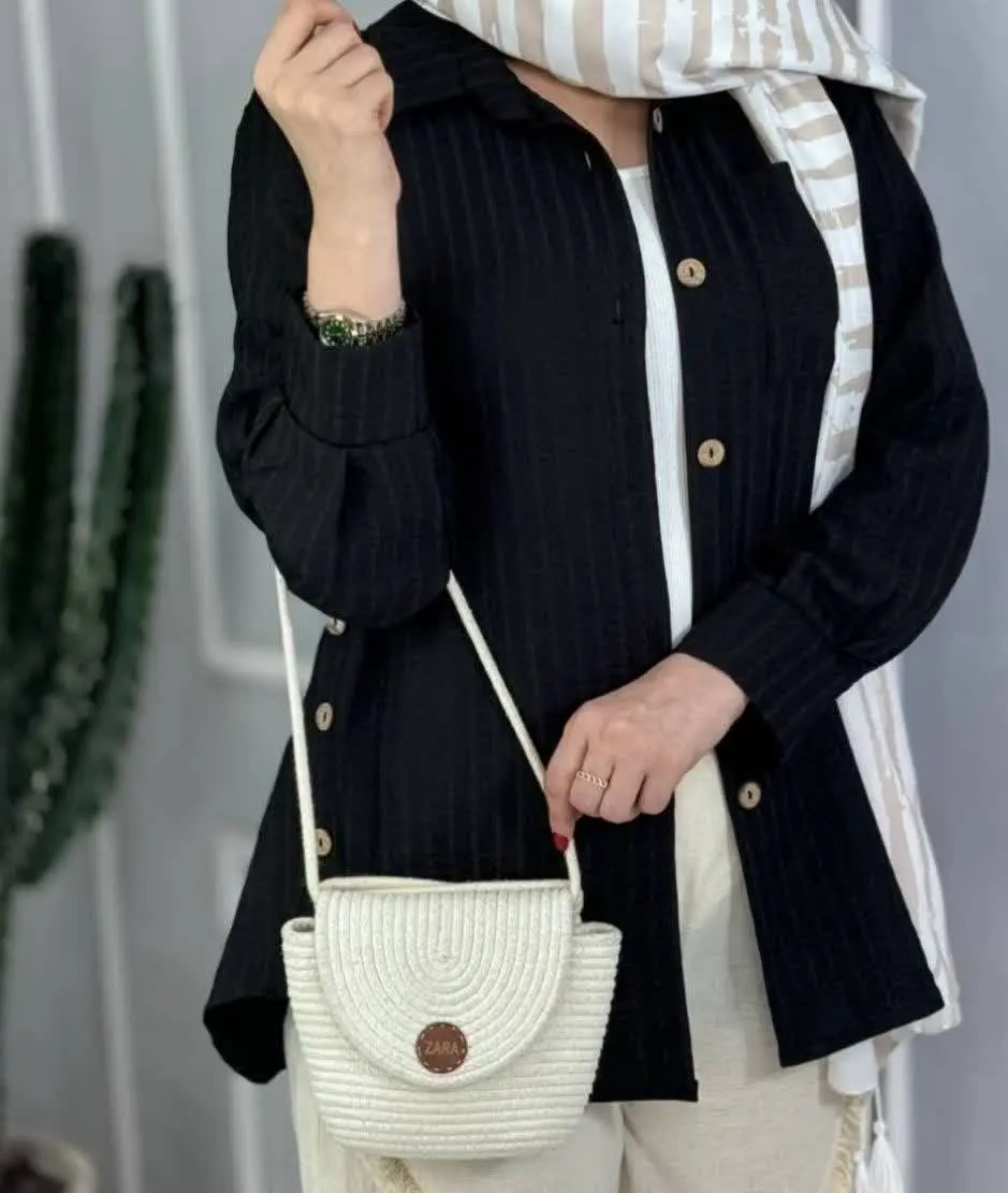 🛍نام: شومیزمانتویی بغل دکمه🌱
