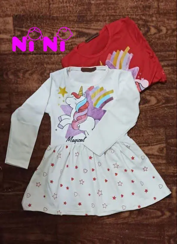 سارافن دخترانه، پنبه اسپان👗
