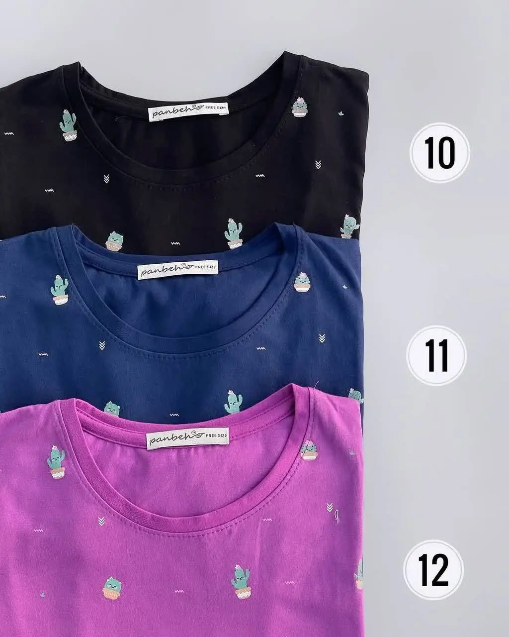 تیشرت شلوار طرح کاکتوس 
