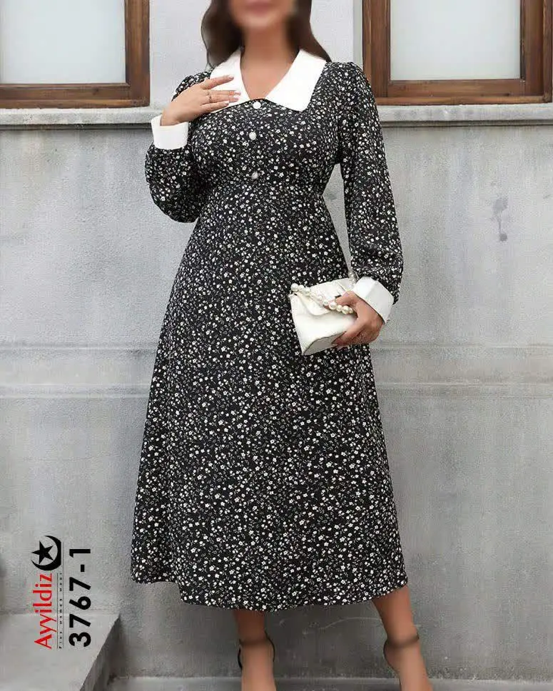 ✅پیراهن مجلسی استین بلند بی...