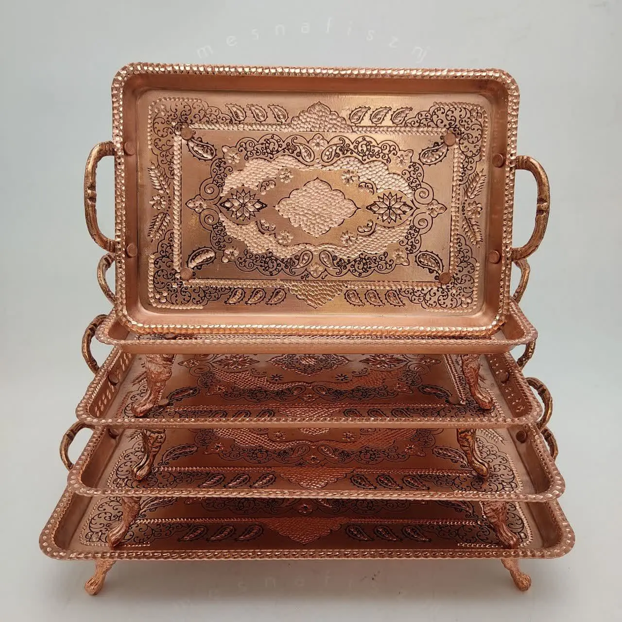 سینی‌های زیبای الماس تراش قرمز 💫
