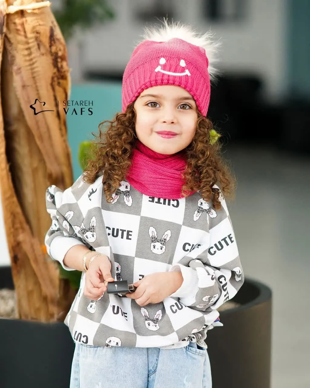 💞شال و کلاه پوم دار💞
